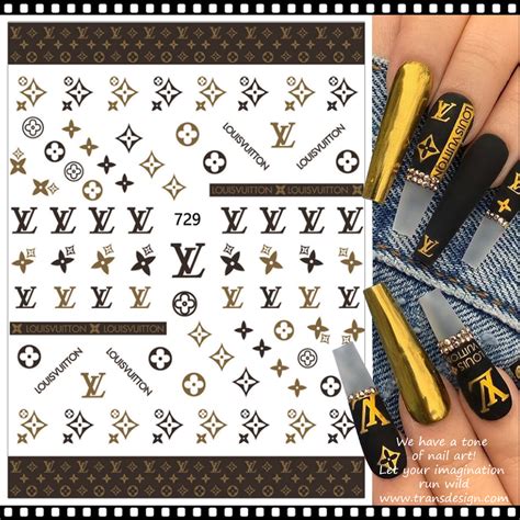 louis vuitton nagel sticker|louis vuitton nail foil patterns.